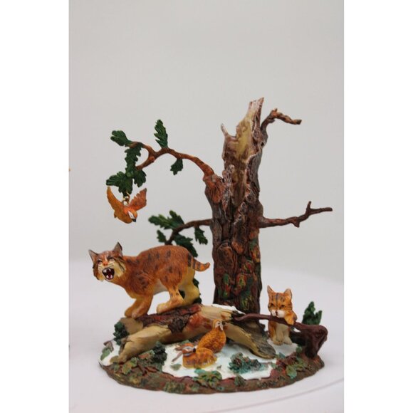 Dept 56 Village Accessories - Rocky Mountain Wildlife Bears and Bobcat - Picture 4 of 8